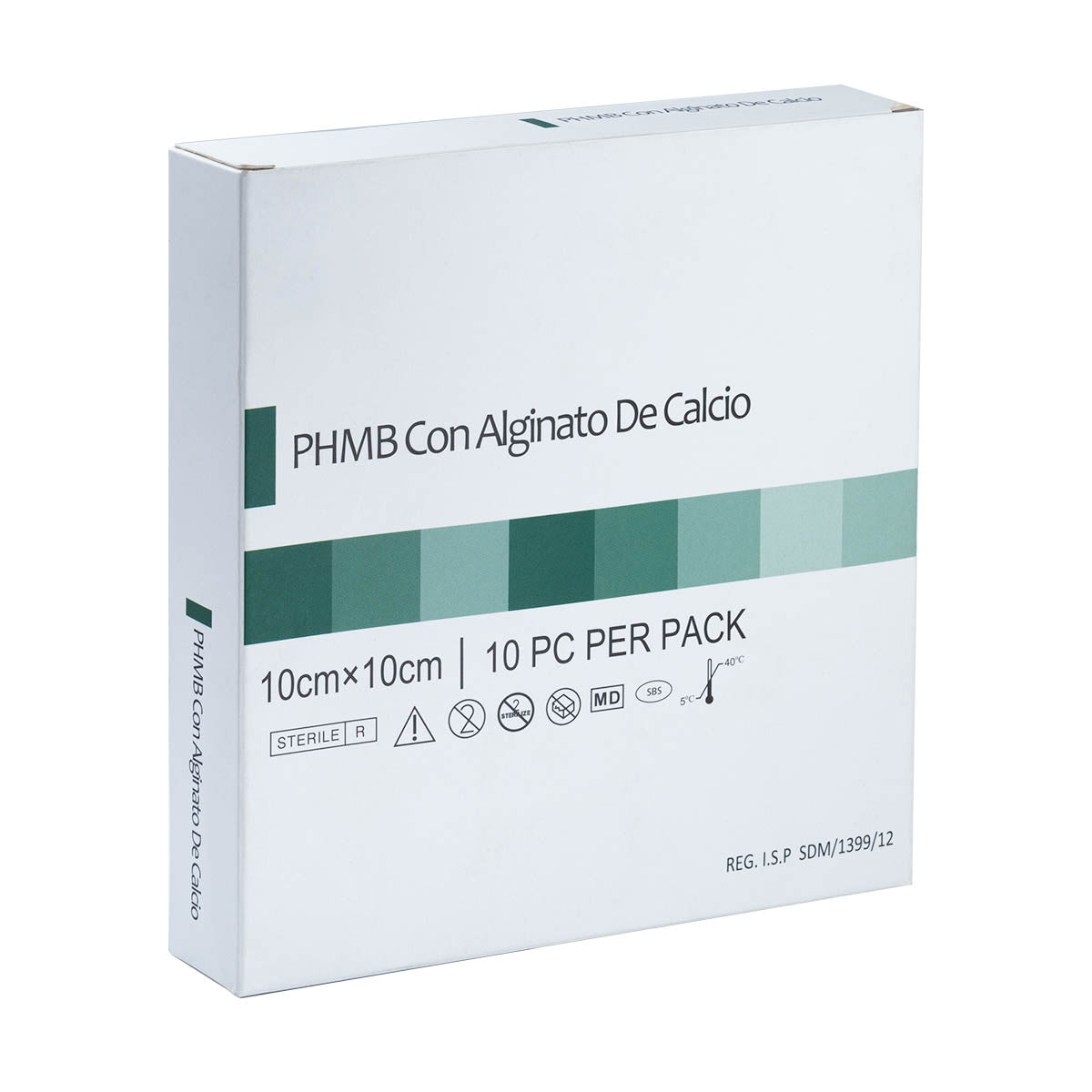 Apósito de Alginato con PHMB 10 x 10 cm ( caja 10 unidades )