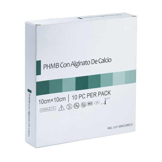 Apósito de Alginato con PHMB 10 x 10 cm ( caja 10 unidades )