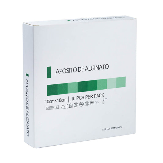 Apósito de alginato 10 x 10 cm ( caja 10 unidades )